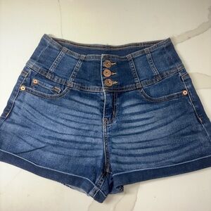 High-Rise Denim Women’s Shorts